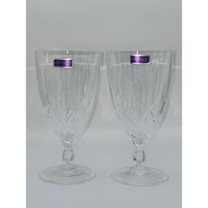 Marquis by Waterford Crystal Wine Glasses Pair New with Stickers Elegant